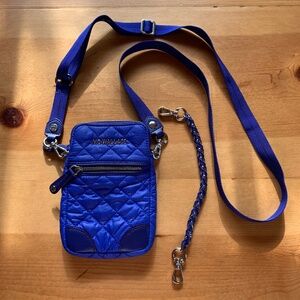 MZ Wallace Micro Crosby Cross Body Bag Blue